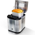 Peak Prestige 15 in one Bread Maker Machine 2lb with Measuring Spoons & Cup -Nonstick Aluminum Pan & Touch Panel, 3 Crust Color Dough mixer - Automatic Bread Machine Gluten-Free Kitchen Accessories