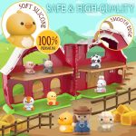 SpringFlower Toddler Toys for 1 2 3 Years Old Boys and Girls, Big Barn Toy with Farm Animal,Educational Montessori Toys, Farm Pretend Playset Toy, Christmas Birthday Gift for Toddler Baby Boys Girls - Image 4