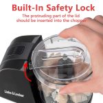 Liebe&Lecker Mini Food Processor,1.5 Cup Mini Chopper for Cutting Vegetable, Garlic,Onion and Meat - Image 7