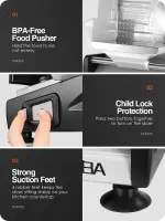 OSTBA Meat Slicer Electric Deli Food Slicer with Child Lock Protection, Removable 7.5’’ Stainless Steel Blade and Food Carriage, Adjustable Thickness Food Slicer Machine for Meat, Cheese, Bread(150W) - Image 6