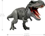 Mattel Jurassic World Rebirth Power Devour Tyrannosaurus Rex Dinosaur Figure with Tongue Activated Constant Chomp, Lights & Sounds, Digital Play - Image 2