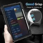 Grifobes for iPad A16 Case 11th Generation 11 inch 2025 / iPad 10th Generation Case 10.9 inch 2022, Heavy Duty Military Grade Shockproof Cover with Pencil Holder for i Pad 11/10 Gen (Black) - Image 2