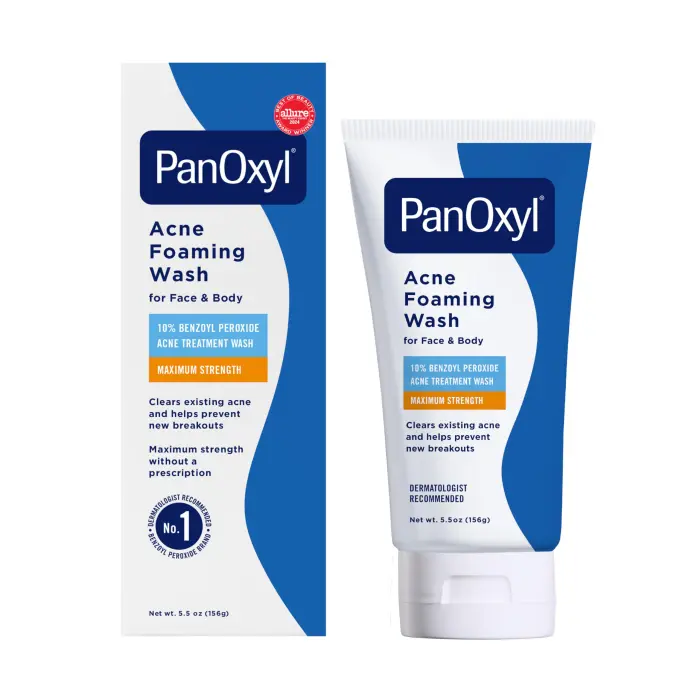PanOxyl Acne Foaming Wash, For Face & Body, Maximum Strength, 5.5 oz (156 g) - Image 1