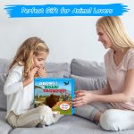 iGRATENS Safari Animals Figures Toys with Sound Books, 10PCS Realistic Jungle Animals Figures & Safari Animals Book with 10 Buttons, Zoo Animal Toys, Learning Toy for 3+ Year Old Boys, Girls, Kids - Image 2