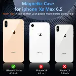 Cum2giff for iPhone Xs Max Case, Compatible with MagSafe, Magnetic Case for iPhone Xs Max 6.5, Military-Grade Dropproof & Shockproof, Skin-Friendly and Smooth Cover for iPhone Xs Max, Black - Image 2
