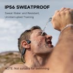 Yorlu Bone Conduction Headphones, Bluetooth 5.4 Open Ear Headphones, 10H Playtimes Wireless Headphones with Mic, Sport Earphones, IPX6 Sweatproof Headset for Workout, Hiking, Black - Image 4