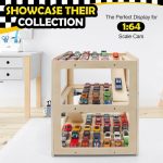Display Case for Hot Wheels Garage & Matchbox Cars, 1/64 Scale Diecast Toy Car Garage, Storage Case for Hot Wheels, Parking Garage Diorama Toy Car Parking Car Ramp - Image 8