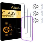 Ailun 3 Pack Screen Protector for iPhone 17 Pro Max [6.9 inch] + 3 Pack Camera Lens Protector with Installation Frame,Dynamic Island Compatible,Case Friendly[Not for iPhone 17/17 Pro/iPhone Air]