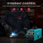 bestarc 145A MIG Welder, 110V/220V Gasless Flux Core MIG Welder/Lift TIG/Stick 3 in 1 Synergic MIG145 5GEN Welding Machine, Portable Flux Welder with Digital Screen Display - Image 6