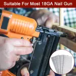 DEWBIN 18 Gauge Brad Nails, 1000 Counts 2-inch 18 GA Brad Nails, Galvanized Nails for Nail Gun, Finishing Nail Gun Nails for Pneumatic, Electric Brad Nailer Gun - Image 3