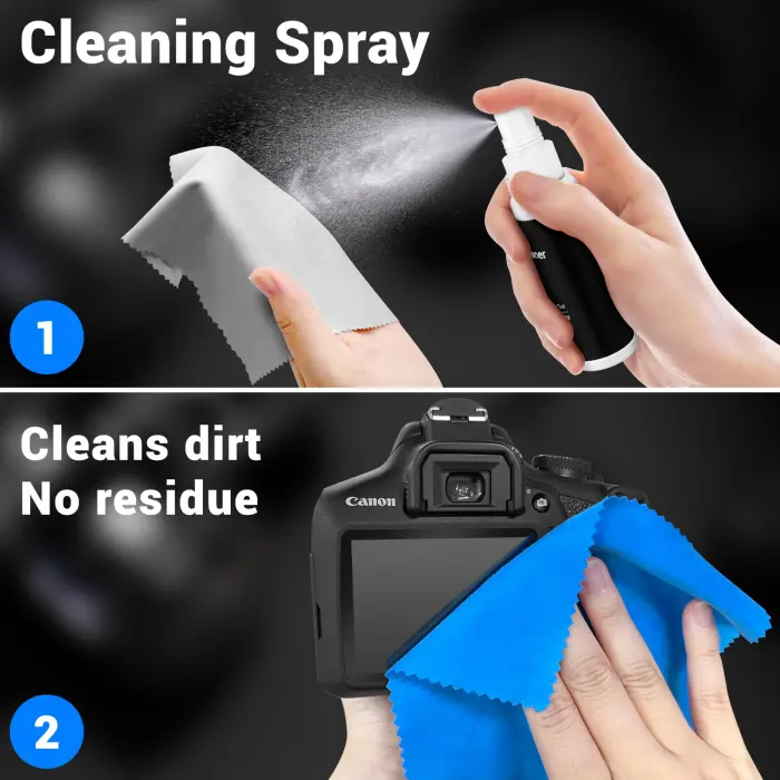 Aispour Camera Lens Cleaning Kit, 10-in-1 Camera Cleaning Kit, Camera Lens Cleaner and Camera Accessories, Includes Lens Cleaning Kit/Lens Cleaner/Lens Cleaning Pen/Soft Brush - Image 5