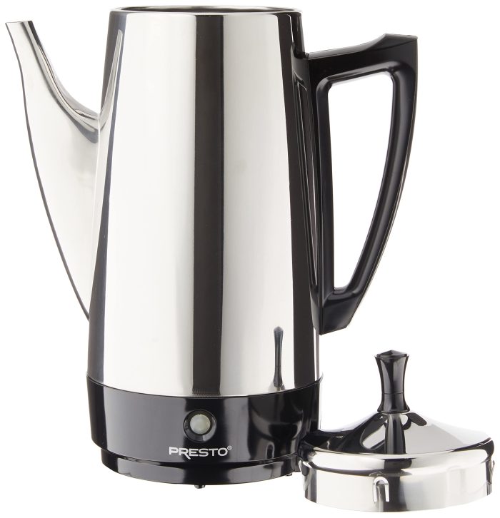 Presto 02811 Stainless Steel Electric Coffee Percolator - 12-Cups, Easy-Pour Spout, Stay-Cool Handle, Make 2-12 Cups - Image 2