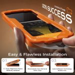 NeverBreak 9H+ Hardness for iPhone 17 Pro Max Screen Protector 12FT Military Grade Protection (Scratch, Shatter, Drop Resistance) Tempered Glass Full Edge Coverage 6.9", 2 Pack with De-Bubble Card - Image 4