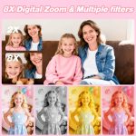 Goopow Kids Camera Toys for 3-8 Year Old Girls Boys,Children Digital Video Camcorder Camera with Cartoon Soft Cover, Best Chritmas Birthday Festival Gift for Kids - 32G SD Card Included - Image 3