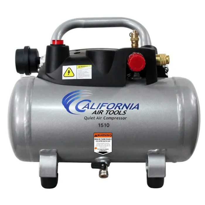71FrZQevPFL California Air Tools CAT-1510 1.0 HP Quiet, Oil-Free Air Compressor, 1.5 Gallon Tank Capacity, 75 dB Noise Level, Lightweight, Electric, Portable, for Home and Garage - Image 1