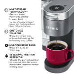 Keurig K-Supreme Single Serve K-Cup Pod Coffee Maker, MultiStream Technology, 4 Brew Sizes, 66oz Dual-Position Removable Reservoir, Gray - Image 12