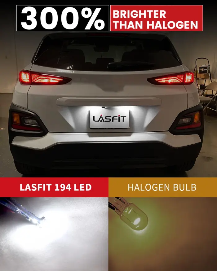 LASFIT 194 LED Bulb for License Plate Bulb White Bright,T10 168 LED Bulbs Canbus Error Free, 400LM 6000K 192 2825 W5W for Dome Map Trunk Cargo Lights (2-Pack) - Image 7