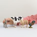 Schleich FARM WORLD - 4 PC Starter Barnyard Animal Set - Includes Cow, Sheep, Rooster and Sheep Figurines - Farm Animal Toys for Kids 3+ | 42385 - Image 9