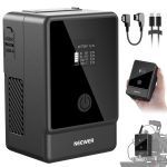 NEEWER Basics V Mount Battery PS099E, 6800mAh/99Wh Mini V Lock with OLED Display, D Tap/Type C Cable, PD65W USB C Fast Charging, D Tap/BP/USB A/DC Output for Video Camera Monitor Camcorder Filmmaking