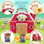 SpringFlower Toddler Toys for 1 2 3 Years Old Boys and Girls, Big Barn Toy with Farm Animal,Educational Montessori Toys, Farm Pretend Playset Toy, Christmas Birthday Gift for Toddler Baby Boys Girls - Image 5