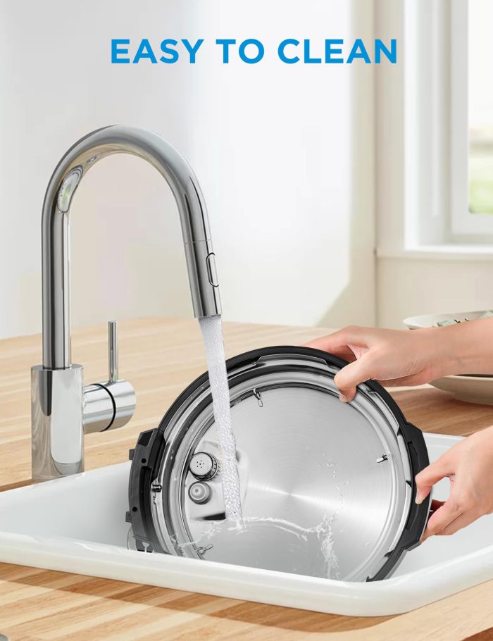 Midea 12-in-1 Electric Pressure Cooker, 8 Quarts, 12 Presets, Multi-Functional Programmable Slow Cooker, Rice Cooker, Steamer, Sauté Pan, Yogurt Maker, and More, Stainless Steel - Image 5