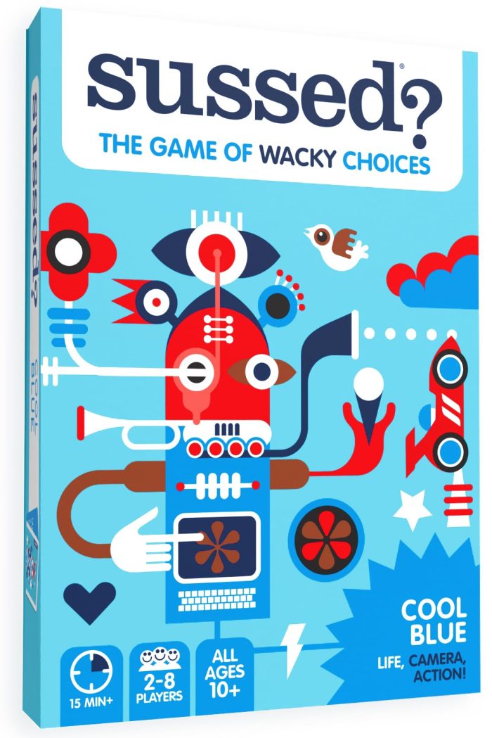 71JG7KO6QwL SUSSED The Wacky ‘What Would You Do?’ Card Game - Stocking Stuffer for Teens, Boys, Girls - Social Fun for Kids Ages 10+ & Adults - Great Conversation Starter - Cool Blue Deck - Image 1