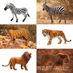 BOLZRA Safari Animals Figures Toys, Realistic Wild Zoo Animal Figurines, Plastic African Jungle Animals Playset for Kids Toddlers, 21Pcs Birthday Gifts Christmas Stocking Stuffers - Image 2