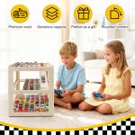 Display Case for Hot Wheels Garage & Matchbox Cars, 1/64 Scale Diecast Toy Car Garage, Storage Case for Hot Wheels, Parking Garage Diorama Toy Car Parking Car Ramp - Image 6