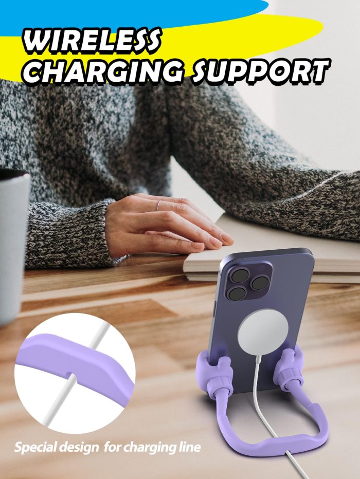 Stocking Stuffers for Teens Girls Boys Adults Cell Phone Stand: UPGRADE Adjustable Thumbs Up Lazy Phone Holder for Desk Cool Gadgets Fun Birthday Gift Ideas for Kids Teenager Women Gifts for Christmas - Image 4