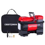CRAFTSMAN 12V Portable Tire Inflator, Digital Air Compressor Pump with Gauge & LED Light, 150 PSI Auto Shut-Off, Compact Air Pump for Car, Motorcycle, Bike & Sports Balls - Image 2