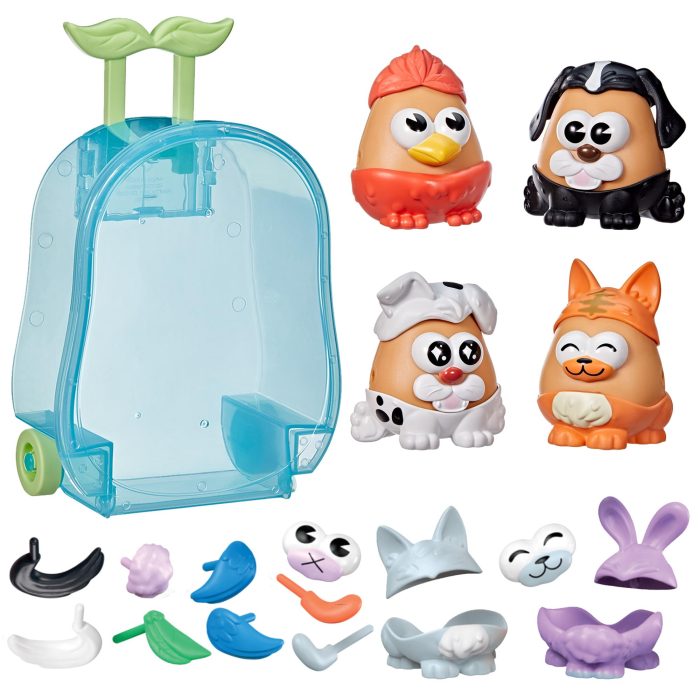 71OBKcCDeDL Potato Head Pet-Tato Tots, Pet-Themed Set with 31 Parts and Pieces Plus Rolling Carry Case, Toddler and Preschool Toys for Girls and Boys, Ages 2+(Amazon Exclusive) - Image 1