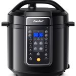 COMFEE’ 9-in-1 Electric Pressure Cooker, 14 Presets Instant Multi Slow Cooker Olla de Presion Non-Stick Pot Rice , Yogurt Maker, Sauté Steamer, Black , 6 Quarts