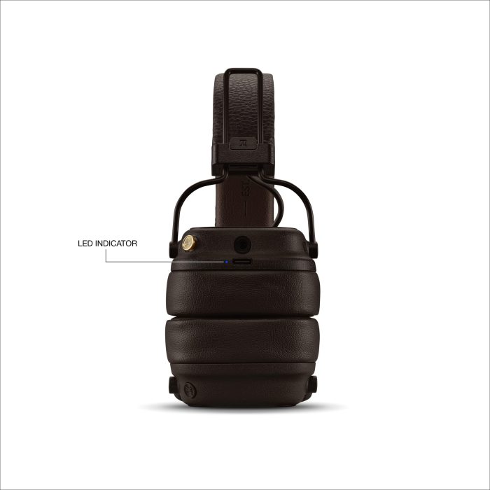 Marshall Major V On-Ear Wireless Bluetooth Headphones - Brown - Image 6