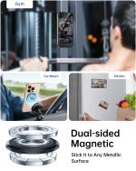 SYNCWIRE for MagSafe Phone Grip, 360° Rotation Magnetic Cell Phone Grip Magnetic Ring Holder Kickstand Mag Safe Ring Stand Compatible with iPhone 17 16 15 14 13 12 Pro Max MagSafe Accessories Android - Image 7