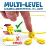 Upgraded (Multi-Level) Magnet Chess Game with String & Stones - Clear & Simple Instructions | Premium Set with 20 Larger & Stronger Stones, Adjustable Rope, 2 Dice & Travel Pouch | for Kids & Adults - Image 7