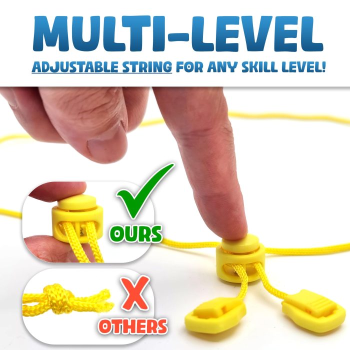 Upgraded (Multi-Level) Magnet Chess Game with String & Stones - Clear & Simple Instructions | Premium Set with 20 Larger & Stronger Stones, Adjustable Rope, 2 Dice & Travel Pouch | for Kids & Adults - Image 7