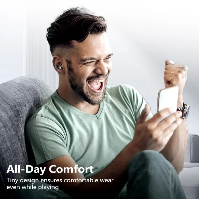 kurdene Wireless Earbuds Bluetooth 5.3 in Ear Buds Light Weight Headphones,Deep Bass Sound,Built in Mics Headset,Clear Calls Earphones for Sports Workout - Image 3