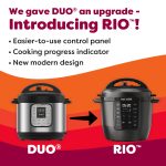 Instant Pot 6QT RIO 7-in-1 Multi-Cooker, Pressure Cooker, Slow cook, Sauté, Steam, Rice Maker, Yogurt, & Warmer, Black, 6 Quarts - Image 5