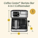 Cuisinart Coffee Center Barista Bar 4-in-1 Coffee Maker, Single-Serve Pods Compatible, Coffeemaker, Three Brewing Sizes, SS-4N1NAS, Black - Image 2