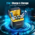 Dracutum Rechargeable AA Batteries Lithium 8 Pack with Charger - 3600mWh 1.5V Li-ion Rechargeable AA Battery, Long Lasting Doubel A Batteries - Image 3