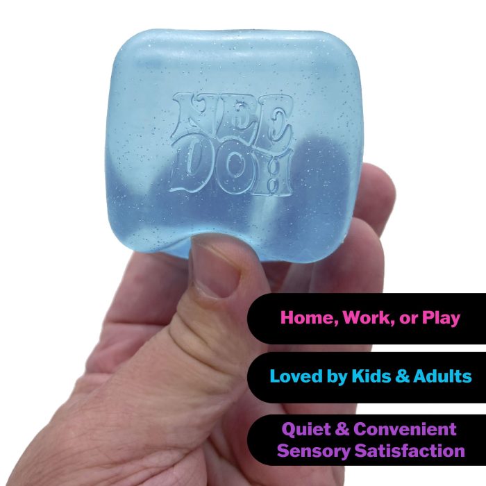 Schylling NeeDoh Nice Cube -Sensory Squeeze Toy with Super Solid Squish - 2.25" Cube - Image 4