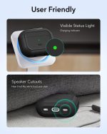 ESR for AirPods Pro 3 Case, Compatible with AirPods Pro 3rd Generation Case (2025), Compatible with MagSafe, Full Drop Protection Cover with Lanyard, Black - Image 2