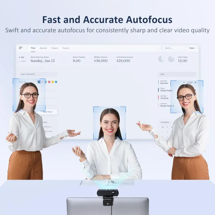 NexiGo HelloCam Pro: 1080P 60FPS Webcam with Windows Hello & Autofocus - Image 4