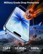 Mkeke 3 Pack Screen Protector for iPhone 17 6.3", [9H+ Tempered Glass] [Military-Grade Drop Protection][Easy Installation Frame] HD Clear, Anti-Scratch, Bubble Free - Image 7