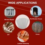 DEWBIN 18 Gauge Brad Nails, 1000 Counts 2-inch 18 GA Brad Nails, Galvanized Nails for Nail Gun, Finishing Nail Gun Nails for Pneumatic, Electric Brad Nailer Gun - Image 2