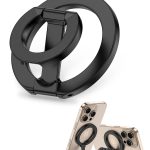 MagSafe Phone Grip Holder Dual-Sided Magnetic Finger Ring Adjustable Kickstand Loop for iPhone 17/16 Pro Max/15 Plus/14 Pro/13 Mini/12, Samsung, Magnet Phone Stand Grip Compatible with Mag Car Mounts