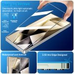 firtstnow 3 Pack Glass Screen Protector for Samsung Galaxy S25 Ultra [6.9 inch] + 3 Pack Camera Lens Protector, 9H Tempered Glass, Fingerprint Unlock, HD Clear Case Friendly Anti-Scratch - Image 5