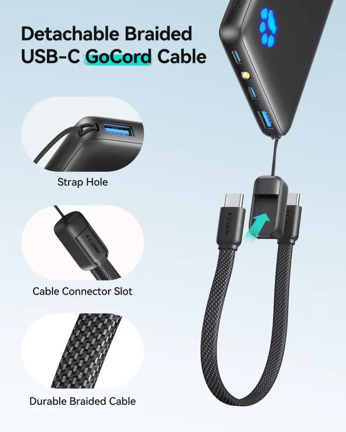 INIU Portable Charger, Ultra Slim 10000mAh 45W PD Power Bank, Fast Charging Mini Battery Pack, Travel Trip Family Essentials Powerbank for College Students Travelers Teen Boys Girls, Red - Image 5