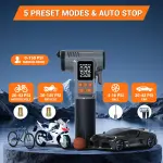 Gardon Tire Inflator Portable Air Compressor - 8 in 1 Air Pump, Window Breaker, Seatbelt Cutter, Ball Pump, Bike Pump, Digital Tire Pressure Gauge, SOS, Flashlight, Tech Gadgets Car Accessories - Image 4