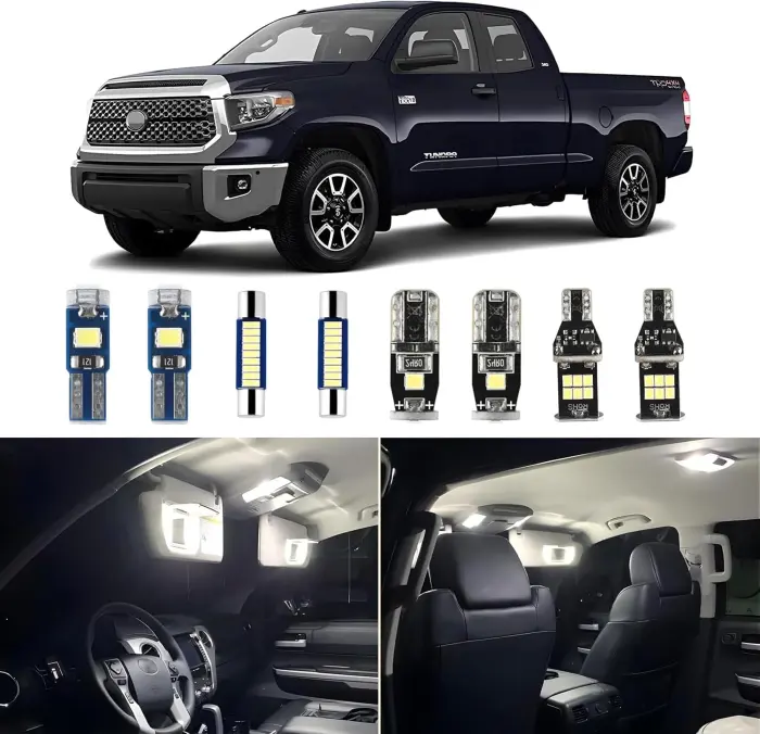 EASY EAGLE Super Bright LED Car Interior Lights, 6000k White Bulbs Kit for 2007-2019 2020 2021 Toyota Tundra with Install Tool（18 pcs） - Image 1